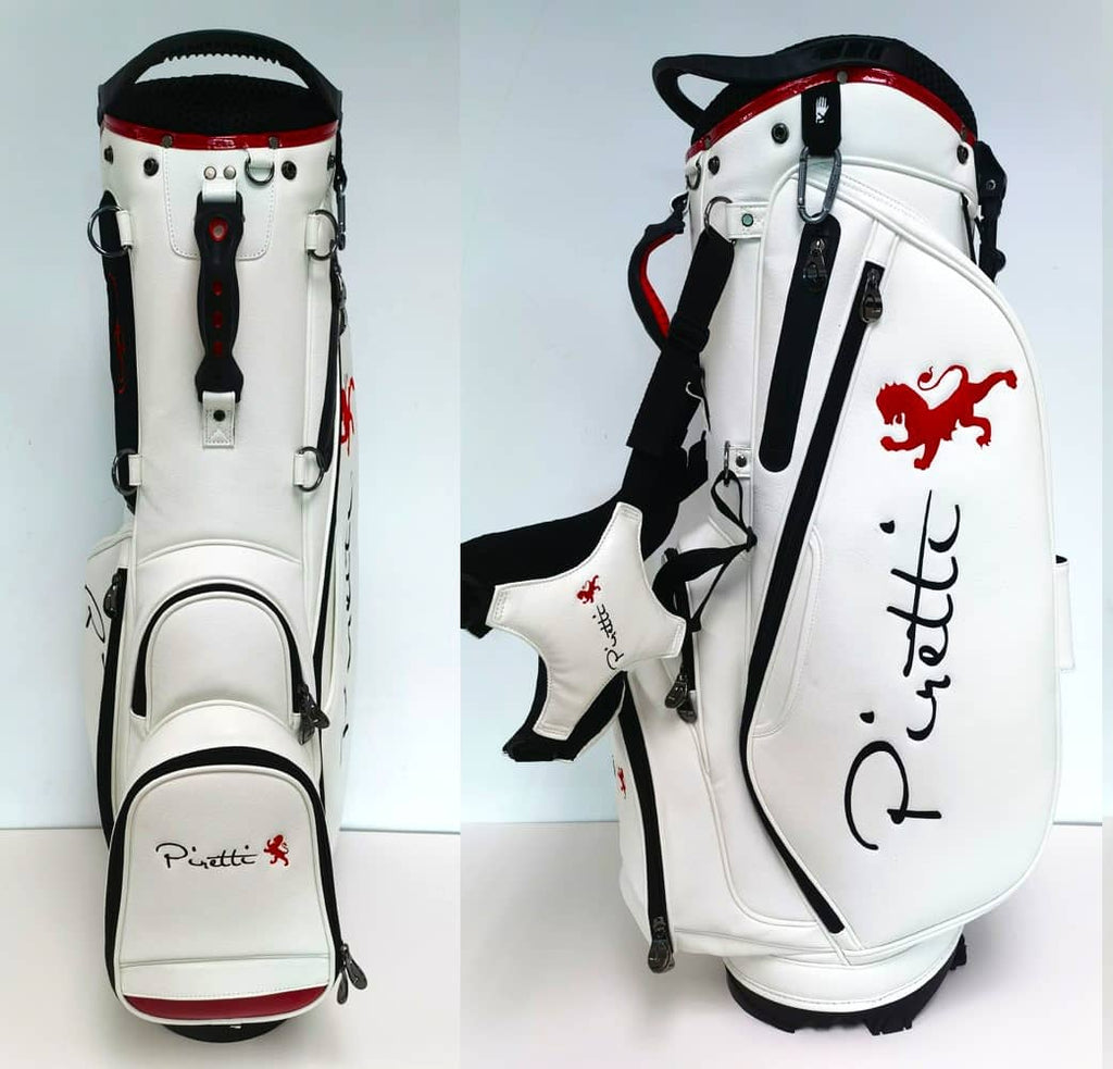 Piretti Limited Edition Deluxe Stand Bag - White – Piretti Golf