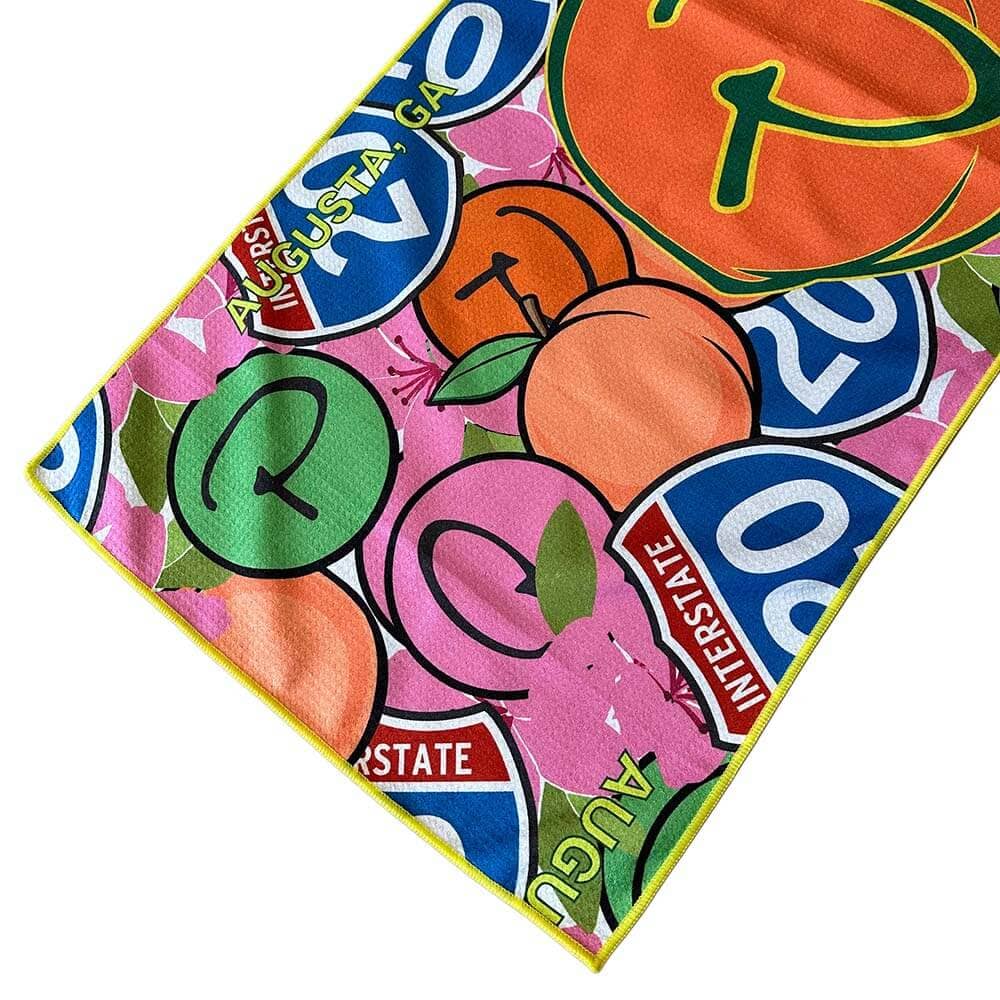 1st Major Limited Edition Georgia Peach Microfiber Players Towel