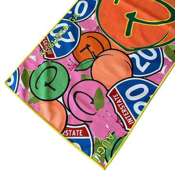 1st Major Limited Edition Georgia Peach Microfiber Players Towel