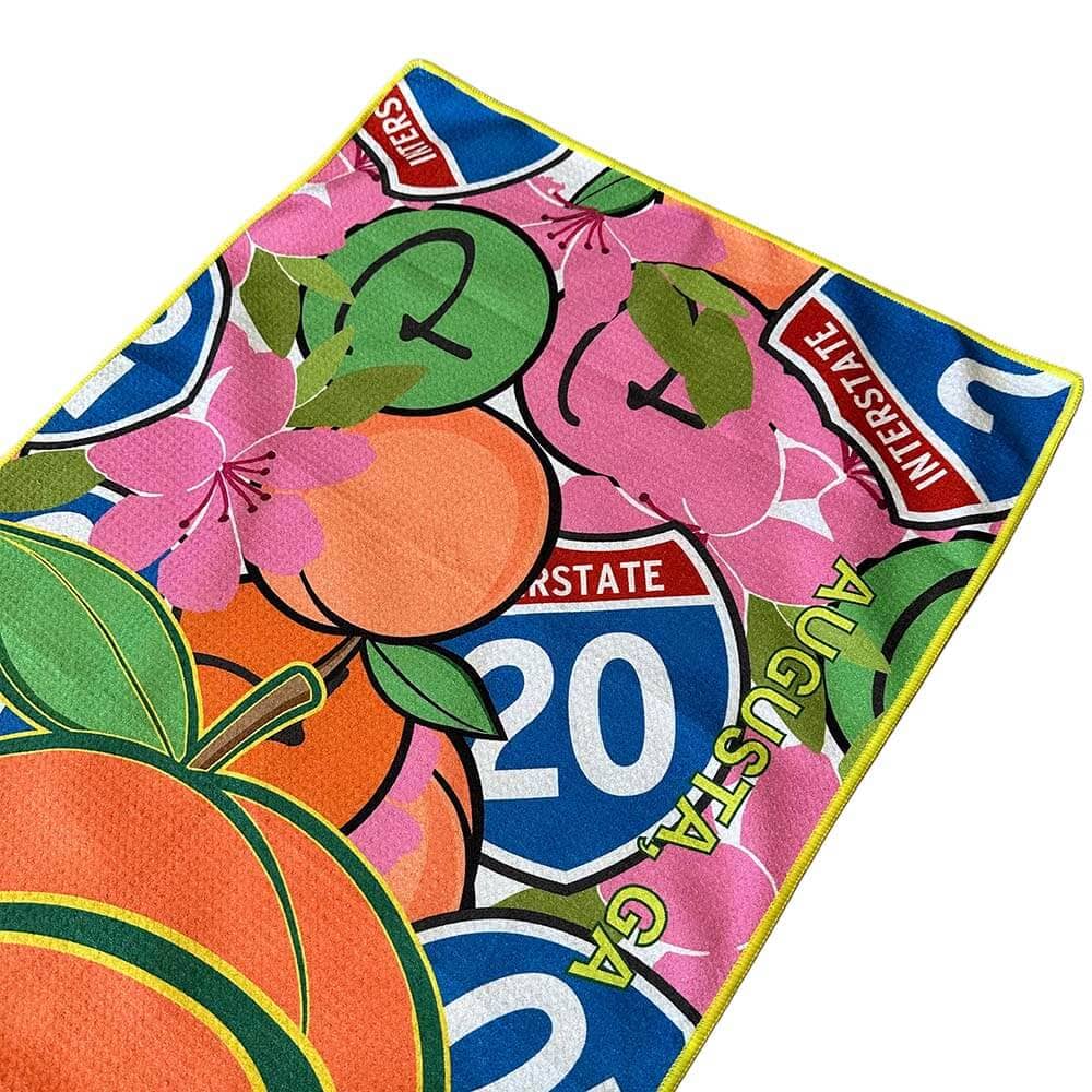1st Major Limited Edition Georgia Peach Microfiber Players Towel