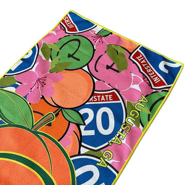 1st Major Limited Edition Georgia Peach Microfiber Players Towel
