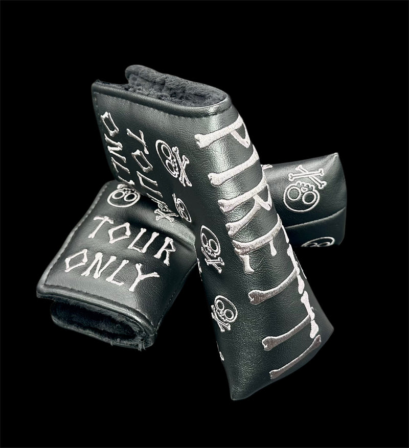 Tour Only Skull & Bones Headcover - Black