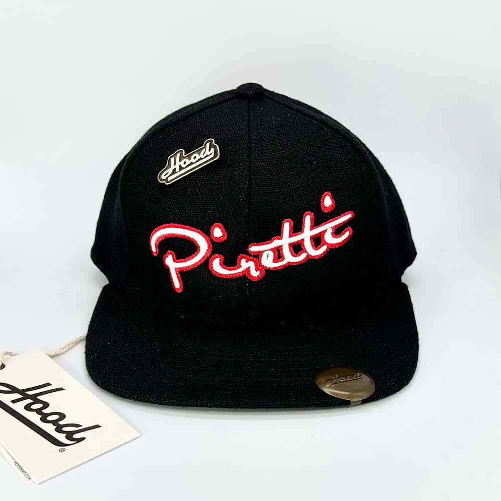 Piretti Cotton Twill Hood Hat - Black