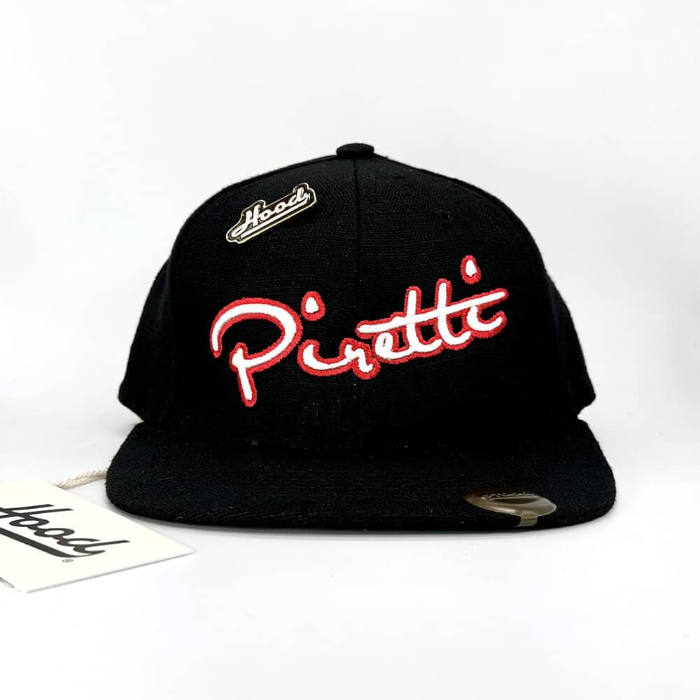 Piretti Cotton Twill Hood Hat - Black