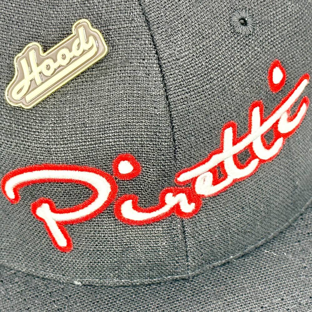 Piretti Cotton Twill Hood Hat - Black