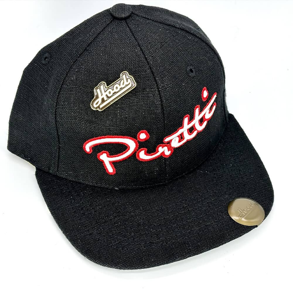Piretti Cotton Twill Hood Hat - Black
