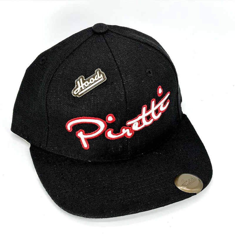 Piretti Cotton Twill Hood Hat - Black