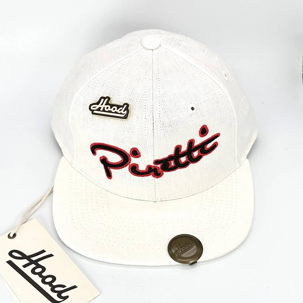 Piretti Cotton Twill Hood Hat - White