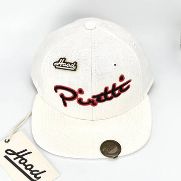 Piretti Cotton Twill Hood Hat - White