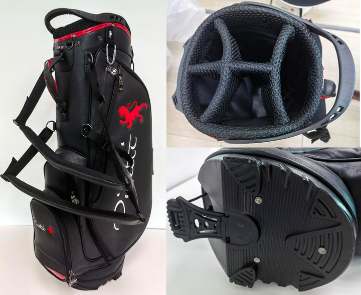 Piretti Limited Edition Deluxe Stand Bag - Black – Piretti Golf